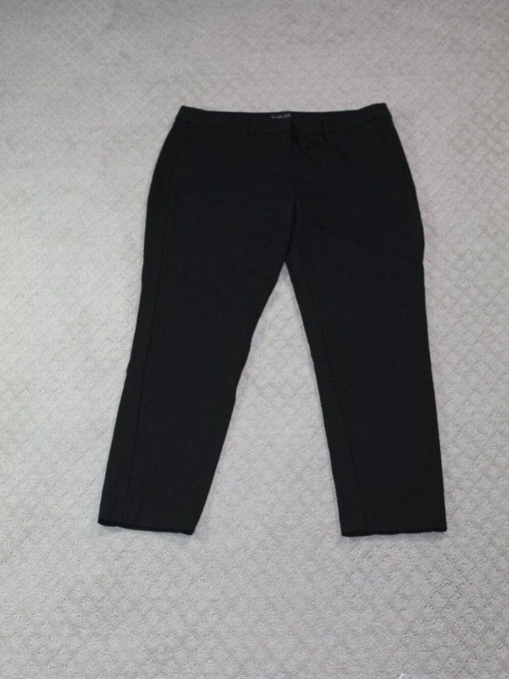 Rachel Zoe Women Size 10 Ankle Dress Pants Black Rayon Nylon Spandex